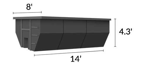 15 Cubic Yard dumpster